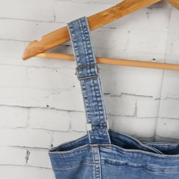 DIVIDED BY H&M BLUE DENIM BUTTON DOWN DRESS WITH POCKETS SIZE 4 - Picture 8 of 9
